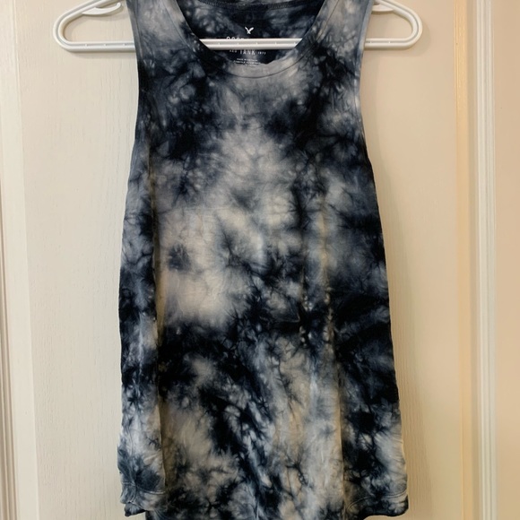 American Eagle Soft N Sexy muscle tank in blue tie-dye - Picture 4 of 4